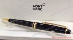 Replica Montblanc Meisterstuck Classique Black Ballpoint Pen 163 Gold Clip
